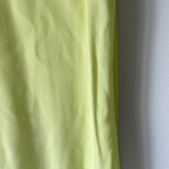 ARITZIA Wilfred Free Neon Yellow Short Cap Sleeve Shift Dress Sz M - Picture 5 of 14
